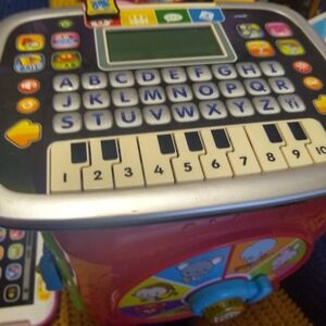Interactive Red Kids Toy Keyboard